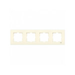 Рамка четверная горизонтальная VIKO Karre крем 90960213