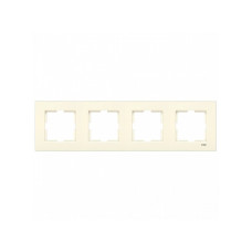 Рамка четверная горизонтальная VIKO Karre крем 90960213
