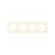 Рамка четверная горизонтальная VIKO Karre крем 90960213
