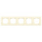 Рамка п'ятірна горизонтальна VIKO Karre крем 90960214