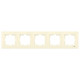 Рамка п'ятірна горизонтальна VIKO Karre крем 90960214