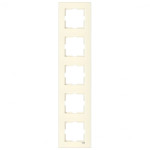 Рамка пятерная вертикальная VIKO Karre крем 90960234