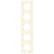 Рамка пятерная вертикальная VIKO Karre крем 90960234