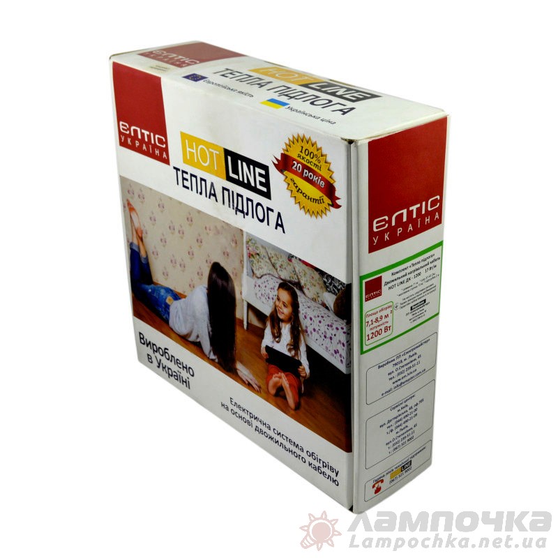 Комплект теплого пола в стяжку HOT LINE ДК-1200 Вт 7,1 кв.м Eltis Electric 70700