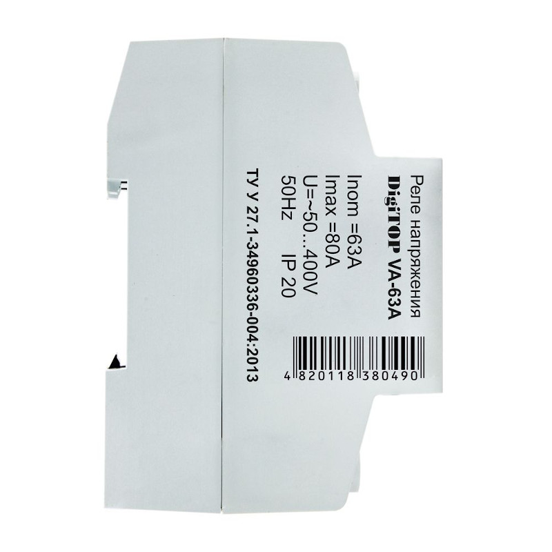 Реле напряжения DigiTOP на DIN-рейку VA-63A (63A-80A) с контролем тока