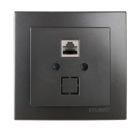 Розетка компьютерная CAT5e NILSON Touran Антрацит 24161044