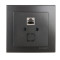 Розетка компьютерная CAT5e NILSON Touran Антрацит 24161044