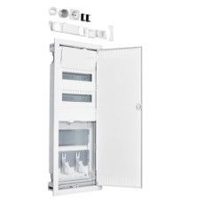 Щиток встроенный мультимедиа-гибрид на 24 модулей +2 панели HAGER Volta VU602NWH