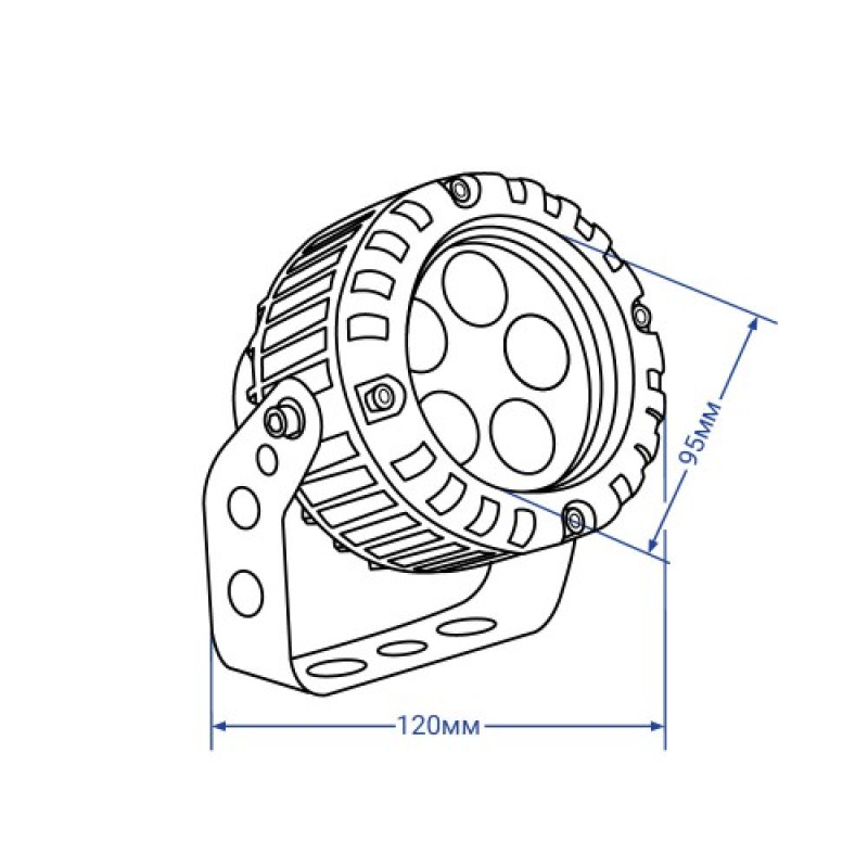 Архитектурный прожектор FERON LL-882 5W 310Lm 2700K 32138