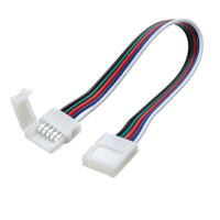 Коннектор для LED лент RGBW OEM №22 10mm 2 зажима через провода 15 см 5pin SC-22-SW-15-5