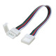 Коннектор для LED лент RGBW OEM №22 10mm 2 зажима через провода 15 см 5pin SC-22-SW-15-5