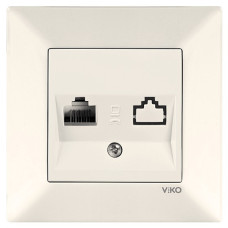 Розетка компьютерная VIKO Meridian крем 90970232-WH