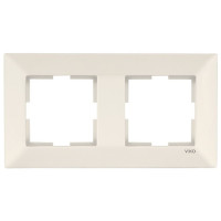 Рамка двойная горизонтальная VIKO Meridian крем 90979012-WH