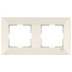 Рамка двойная горизонтальная VIKO Meridian крем 90979012-WH