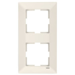 Рамка двойная вертикальная VIKO Meridian крем 90979032-WH