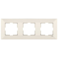 Рамка тройная горизонтальная VIKO Meridian крем 90979013-WH