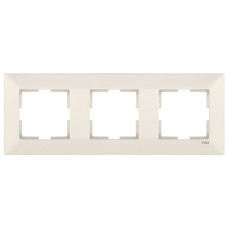 Рамка тройная горизонтальная VIKO Meridian крем 90979013-WH