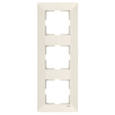Рамка тройная вертикальная VIKO Meridian крем 90979033-WH