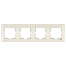 Рамка четверная горизонтальная VIKO Meridian крем 90979014-WH