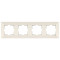 Рамка четверная горизонтальная VIKO Meridian крем 90979014-WH