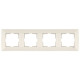 Рамка четверная горизонтальная VIKO Meridian крем 90979014-WH