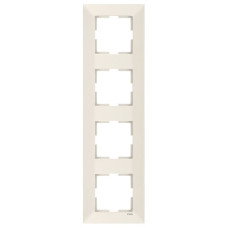 Рамка четверная вертикальная VIKO Meridian крем 90979034-WH