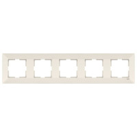 Рамка пятерная горизонтальная VIKO Meridian крем 90979015-WH