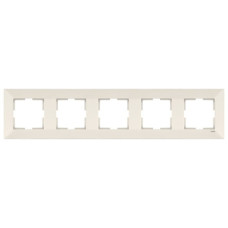 Рамка пятерная горизонтальная VIKO Meridian крем 90979015-WH