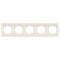 Рамка пятерная горизонтальная VIKO Meridian крем 90979015-WH