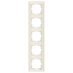 Рамка пятерная вертикальная VIKO Meridian крем 90979035-WH