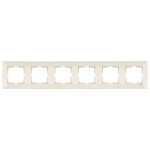 Рамка шестерная горизонтальная VIKO Meridian крем 90979016-WH