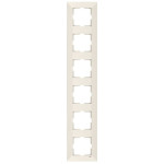 Рамка шестерная вертикальная VIKO Meridian крем 90979036-WH