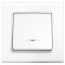 Выключатель одноклавишный с подсветкой VIKO Linnera белый 90400019
