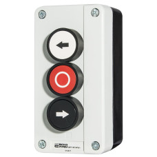 Пост кнопочный АСКО-УКРЕМ трехместный "Влево - Стоп - Вправо" XAL-B334 A0140020047