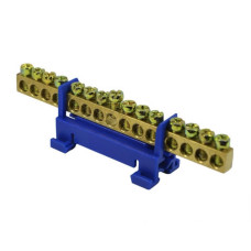 Нулевая шина LEMANSO на DIN-рейку №15 / LMA019