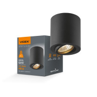 Светильник под лампу SPF12A GU10 черный накладной (VL-SPF12A-B)