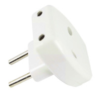 Тройник плоский LUXEL 1012 белый