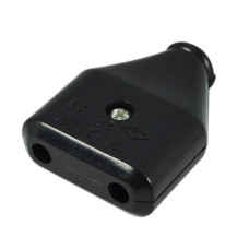 Штепсель плоский LUXEL 11061 черный