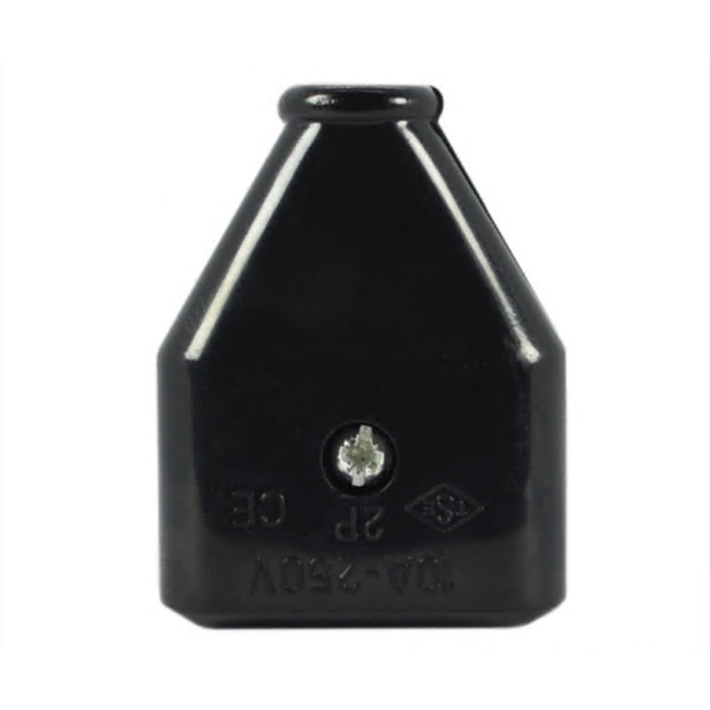 Штепсель плоский LUXEL 11061 черный