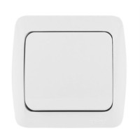 Выключатель El-BI Alsu одноклавишный накладной белый IP20 (504-010200-200)