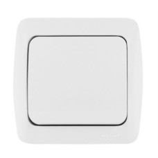 Выключатель El-BI Alsu одноклавишный накладной белый IP20 (504-010200-200)