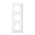 Рамка тройная вертикальная VIDEX BINERA белая (VF-BNFR3V-W)