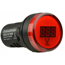Вольтметр цифровой AD22-22 DVM красный, АСКО-УКРЕМ (A0190010010)