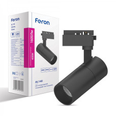 Трековый светодиодный светильник Feron AL140 20W черный 41612