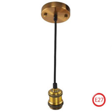 Светильник подвесной металлический Е27 золото TESLA HOROZ 021-003-0001-030