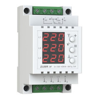 Реле напряжения ZUBR 3ф 5А 4820120220371