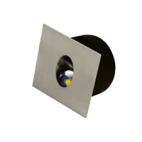 Светодиодный светильник лестничный HOROZ ZUMRUT 3W квадрат матовый хром 079-001-0003-020