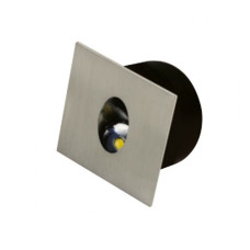 Светодиодный светильник лестничный HOROZ ZUMRUT 3W квадрат матовый хром 079-001-0003-020