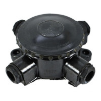 Коробка распределительная карболитовая 4-х рожковая КОР-74 РЕЗ d=100 IP65