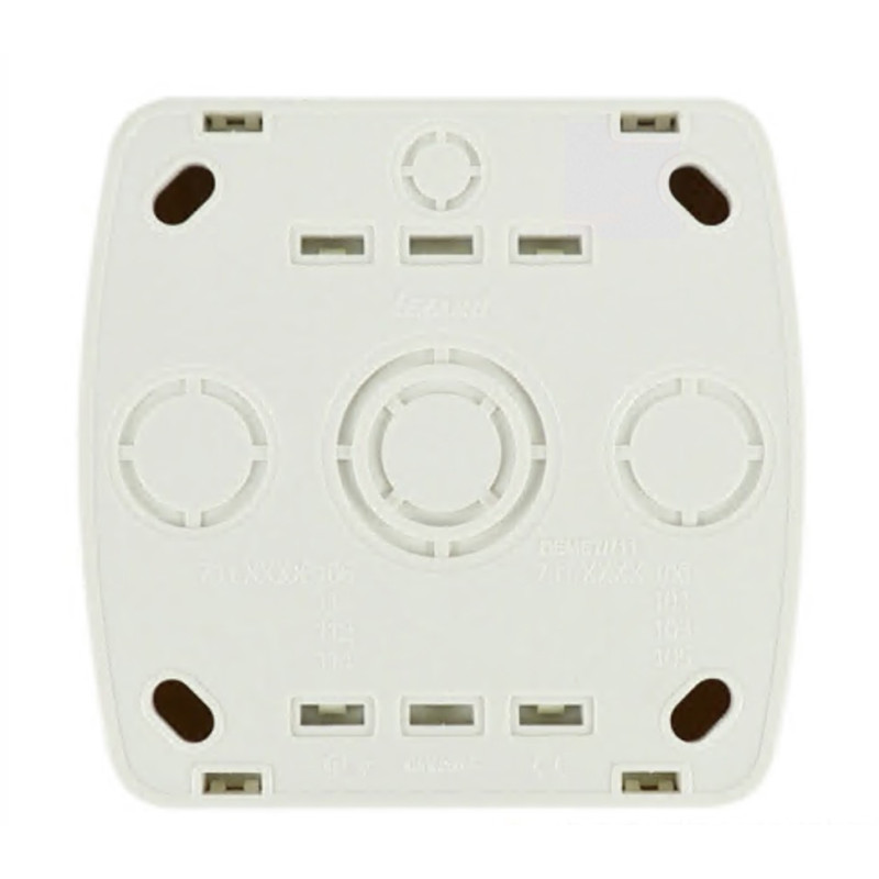 Кнопка звонка накладная LEZARD Demet белая IP20 711-0200-103